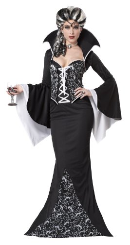 California Costumes Royal Vampiress, Black/White, Medium Costume
