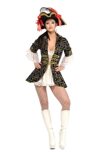 Secret Wishes Women’s Pirate Queen Adult Costume, Multicolor, Medium