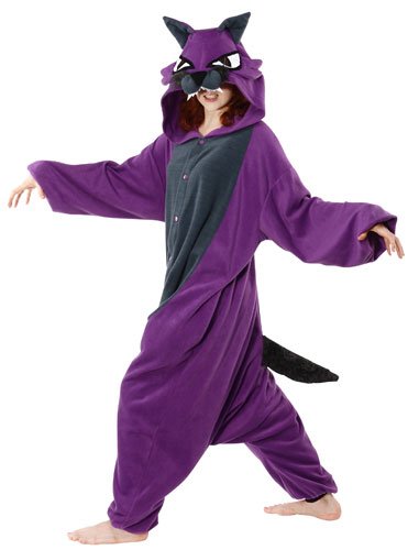 Adult Purple Wolf Halloween Costume size Standard