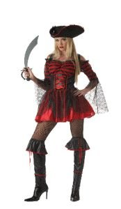 Booty-licious Pirate Adult Halloween Costume Size 6-8 Small
