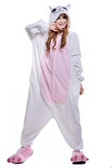White-Cat-Kigurumi-Pajamas-Cosplay-Costume-Unisex-Animal-Hoodies-Sleepwear-Large-0-0