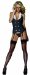 Dreamgirl Women's Working Girl Slip, Black, One Size