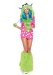 Leg Avenue Women's 2 Piece Melody Monster Dotted Dress with Furry Monster Hood