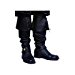 Deluxe Adult Vinyl Black Boot Tops