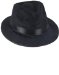 Black Fedora Gangster Hat Costume Accessory