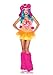 Leg Avenue Women's 2 Piece Shaggy Shelly Tutu Dress And Furry One Eyed Monster Hood, Pink/Yellow, Small/Medium