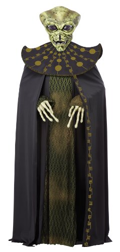 California Costumes Men’s Ani-Motion Masks – Grand Alien Adult, Black/Green, One Size