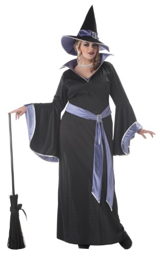 California Costumes Women’s Plus-Size Incantasia The Glamour Witch Plus, Black/Purple, 1X
