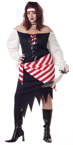 California-Costumes-Womens-Ruby-The-Pirate-Beauty-Costume-WhiteBlackRed-2XL-18-20-0-0
