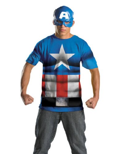 Captain America Alternative Costume No Scars Size 50-52 Plus