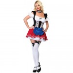 2Pc-Frisky-Frauline-Sexy-Holiday-Party-Costume-BlackRed-Large-0