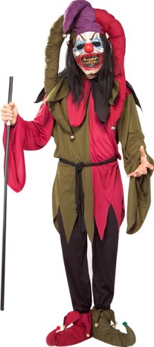 Adult’s Scary Clown Jester Halloween Costume