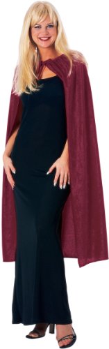 Burgundy-45-Inch-Panne-Velvet-Cape-0